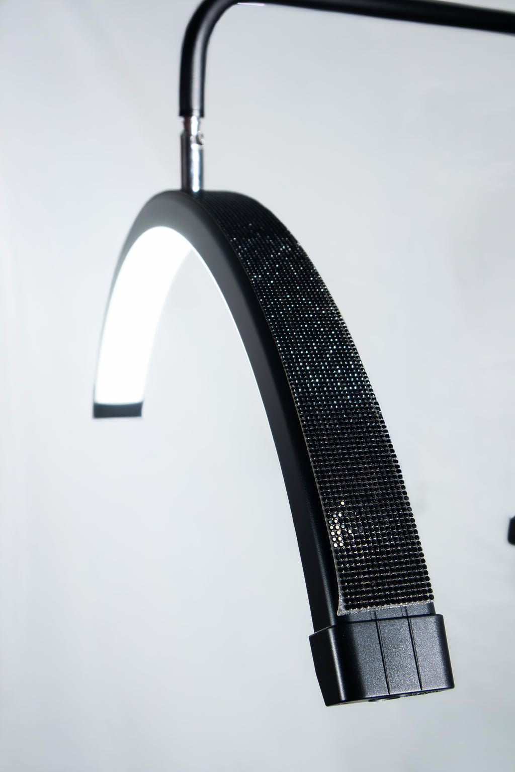 Lampara media luna con brillos