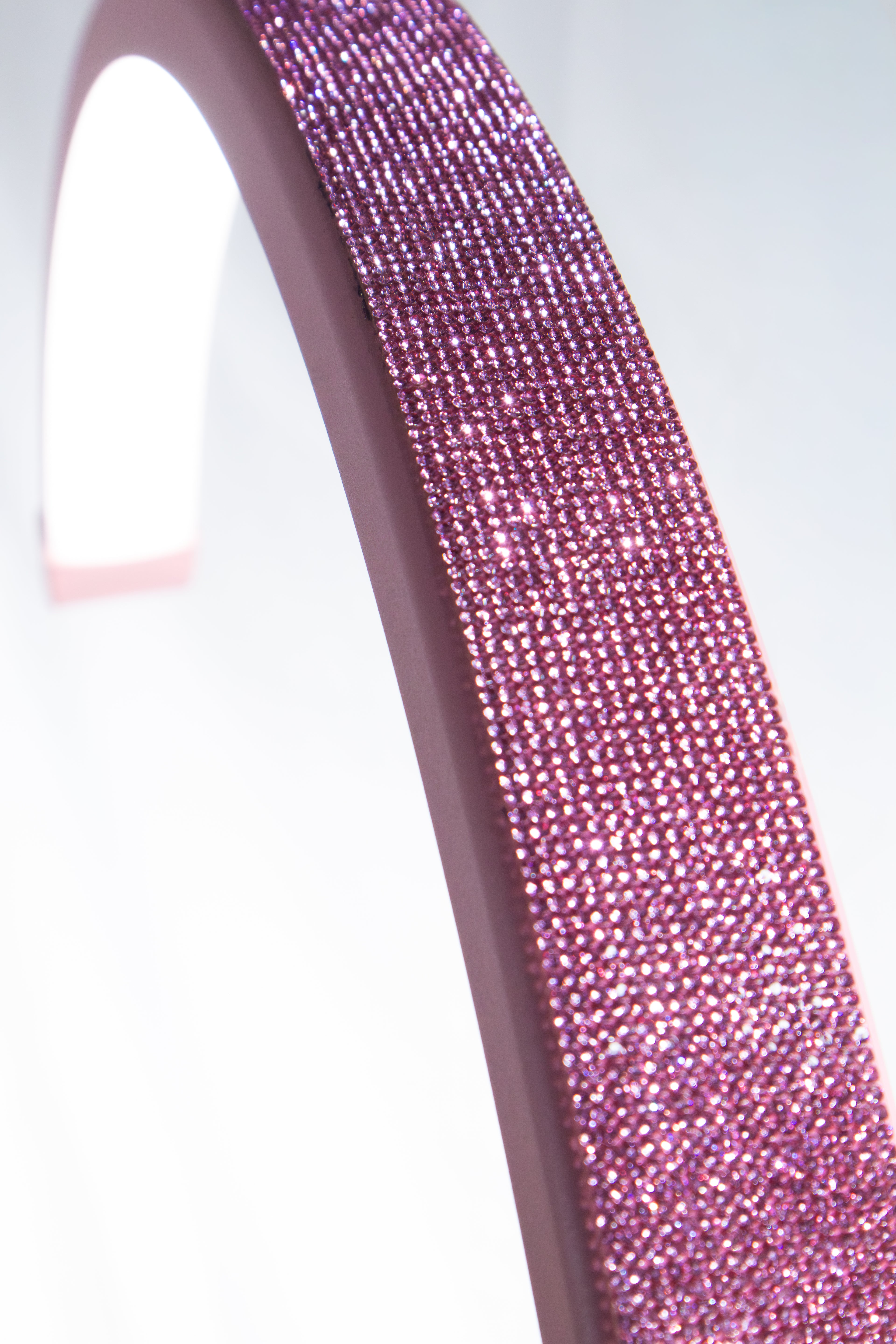 Lampara media luna con brillos