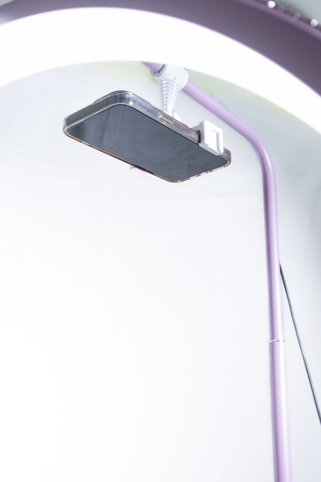 Lampara media luna con brillos