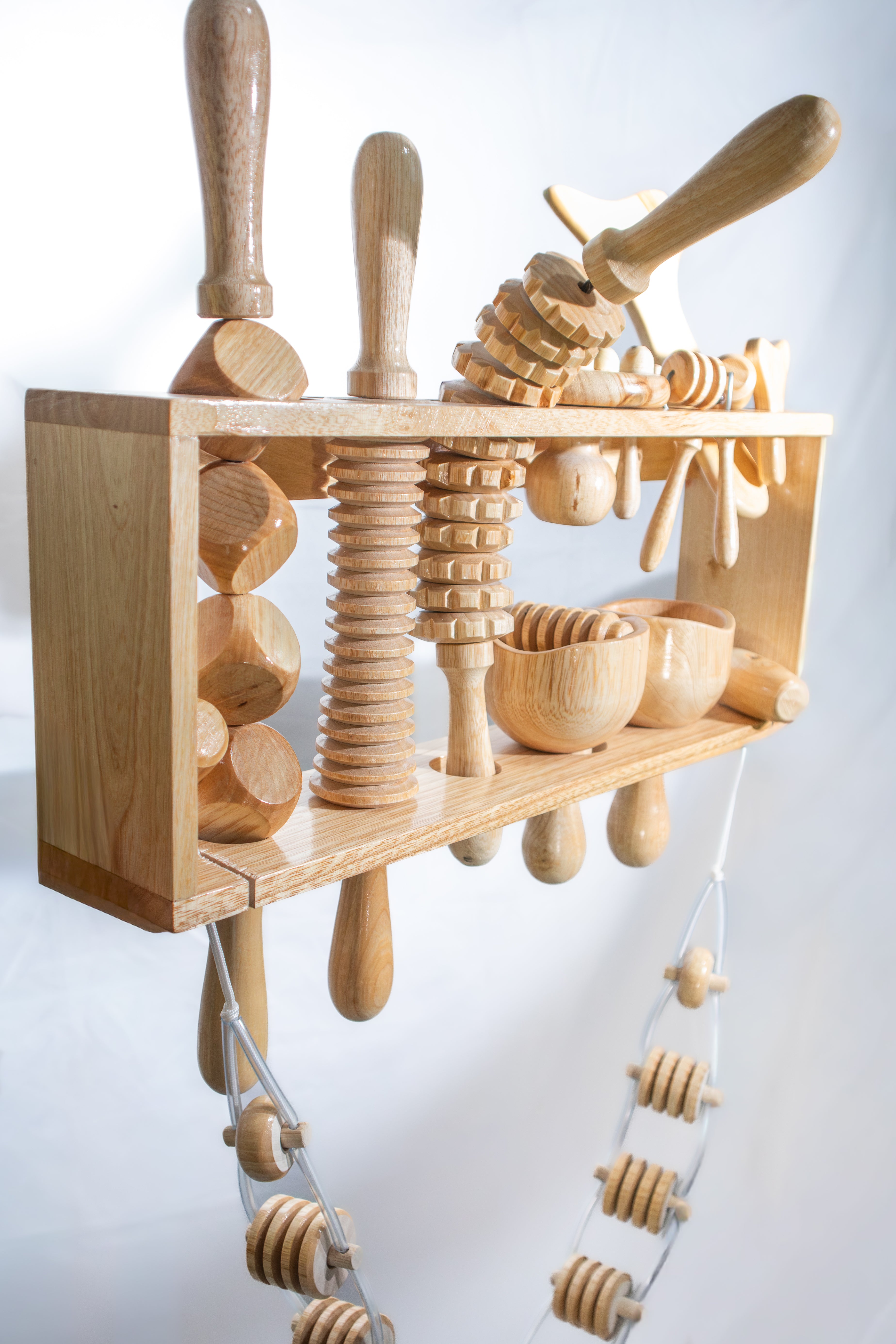 Maderoterapia con repisa