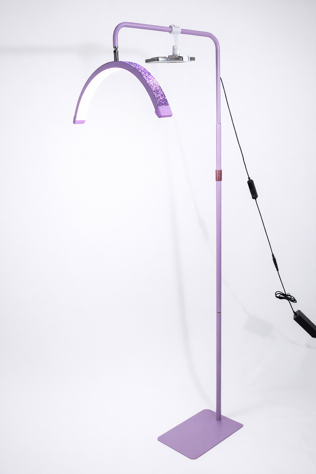 Lampara media luna con brillos